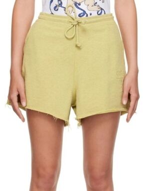 BNWT Ganni Yellow Cotton Shorts